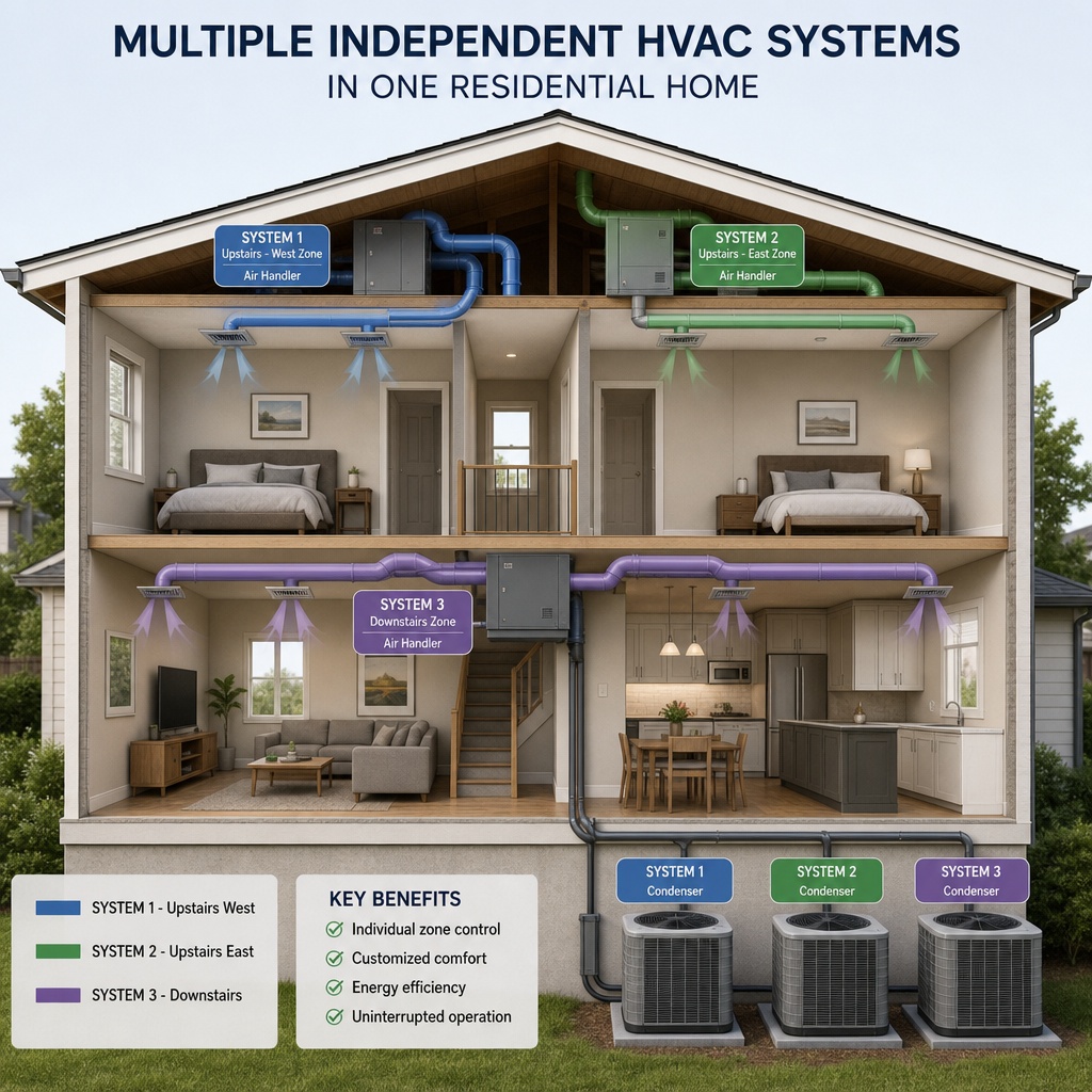 Independent HVAC Systems (Multi-System Setup)